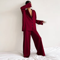 Silky Two-Piece Lounge Pajama Set