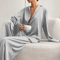 Silky Two-Piece Lounge Pajama Set