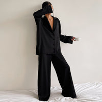 Silky Two-Piece Lounge Pajama Set