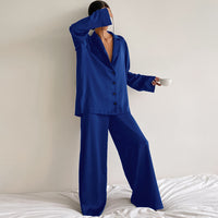 Silky Two-Piece Lounge Pajama Set