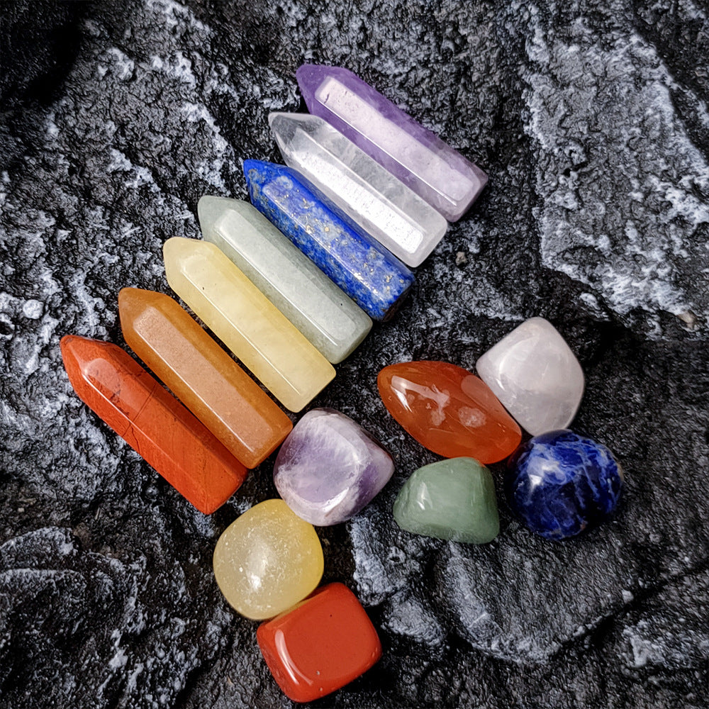 14PCS Natural Crystal Set