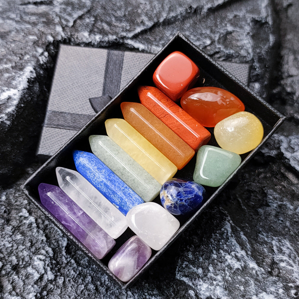 14PCS Natural Crystal Set