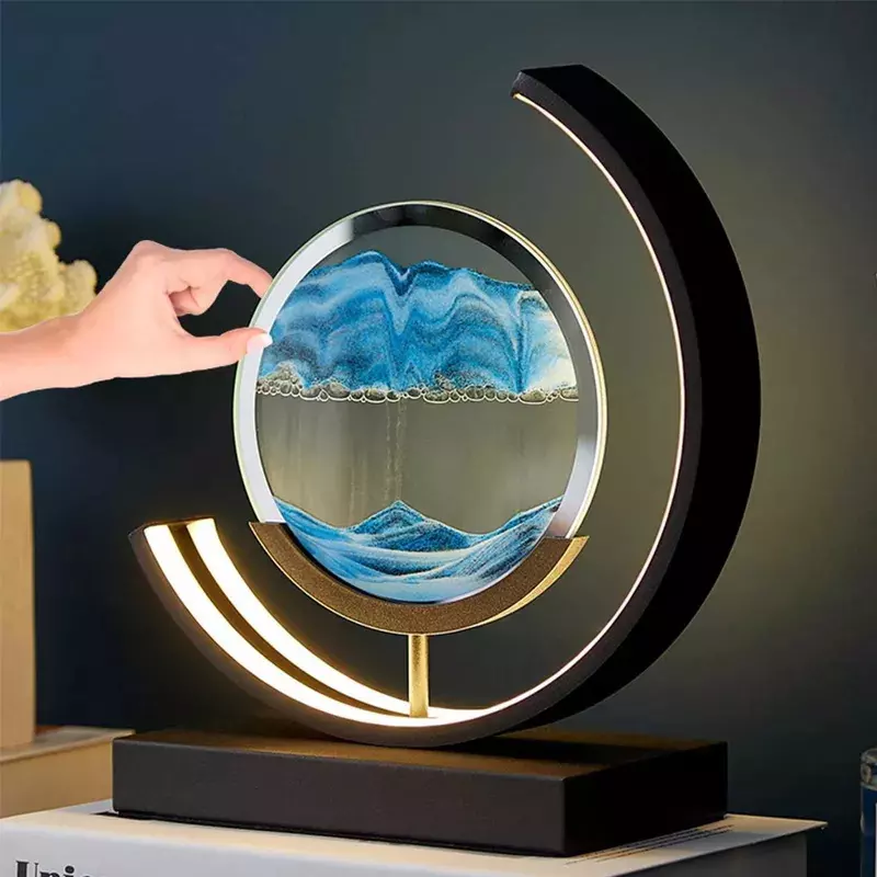 Modern Sand Art LED Lamp