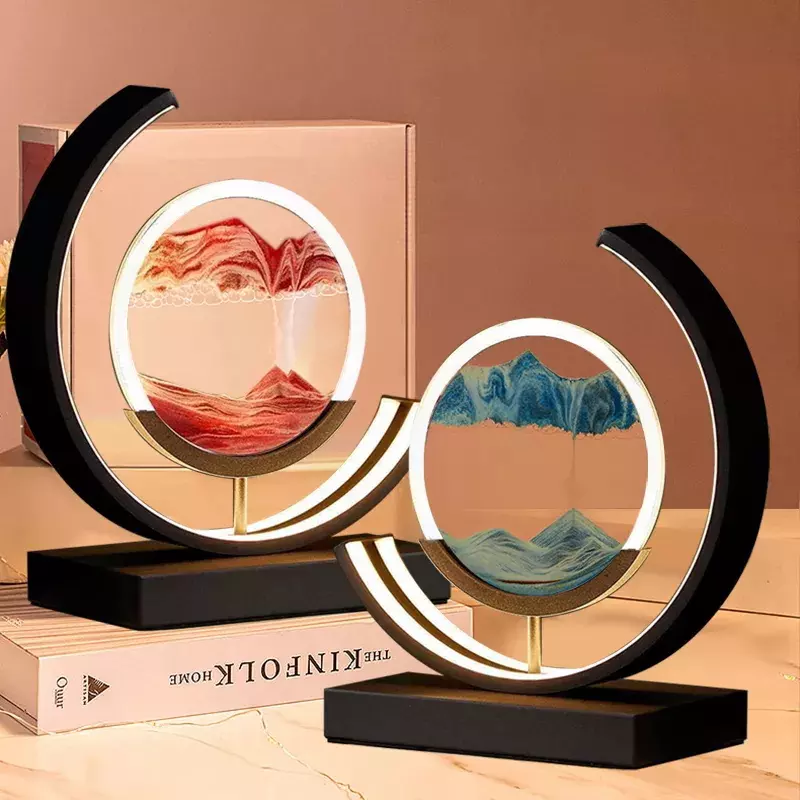 Modern Sand Art LED Lamp