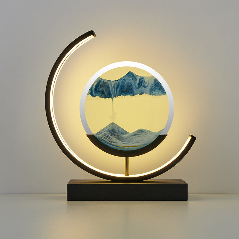 Modern Sand Art LED Lamp