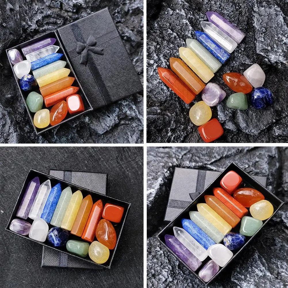 14PCS Natural Crystal Set