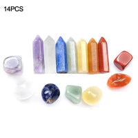 14PCS Natural Crystal Set