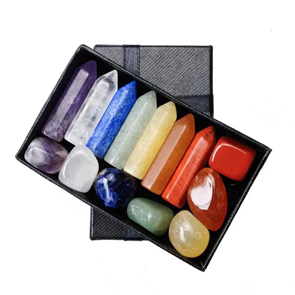 14PCS Natural Crystal Set