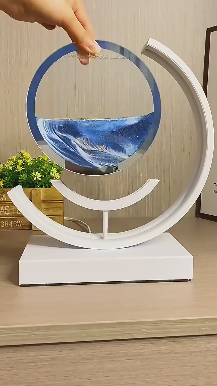 Modern Sand Art LED Lamp